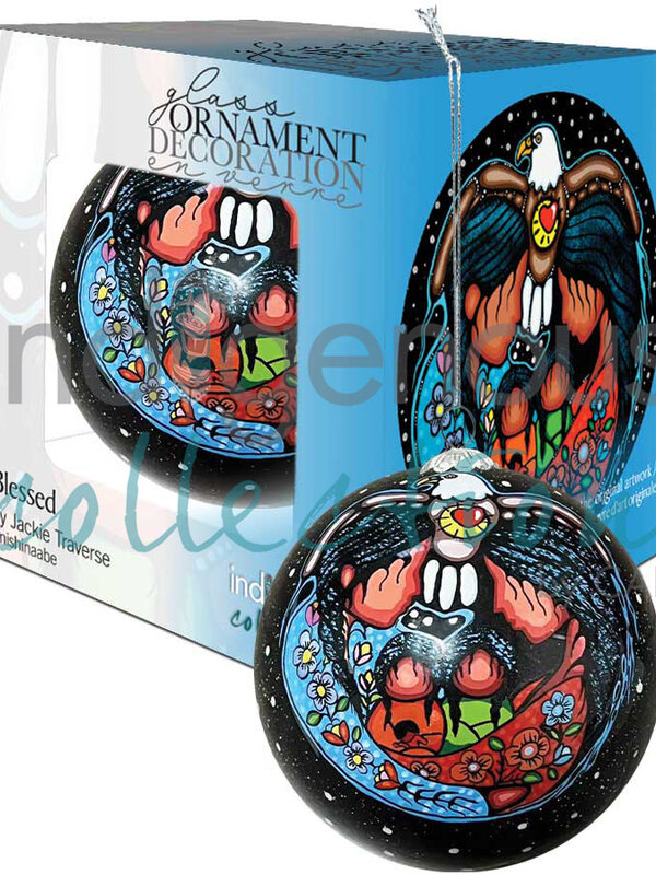 Glass Ornament Blessed by Jackie Traverse