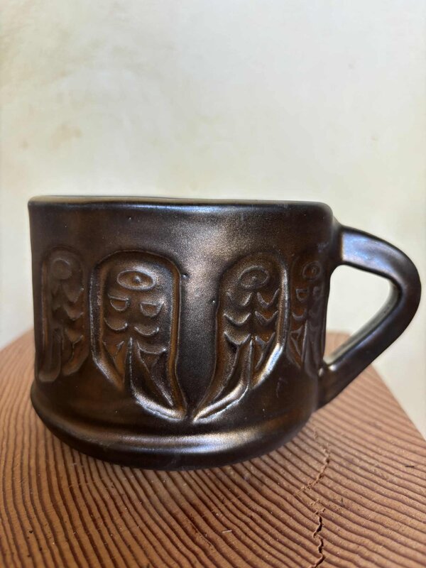 Pottery by Cynthia Robinson - Eagle Feather Mug