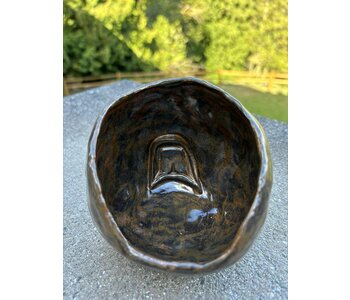 Pottery by Cynthia Robinson - Serving bowl with spoon /Salt Pig