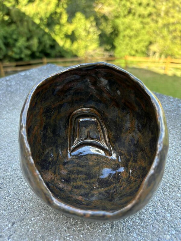 Pottery by Cynthia Robinson - Serving bowl with spoon /Salt Pig