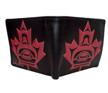 Men's Maple Leaf wallet by Andy Everson