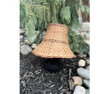 Traditional Cedar Hat w Abalone by Lee Prevost