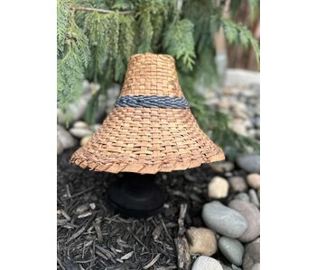 Traditional Cedar Hat With accent band -by Lee Prevost
