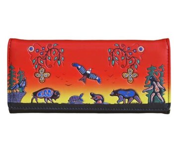 Seven Grandfather Teachings Wallet by Cody Houle