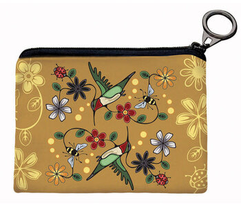 coin purse - Hummingbird (nenookaasi) by Storm Angeconeb