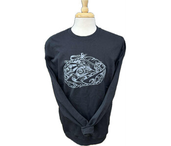Mémiyelhtel branded Crew neck sweater - Black Color