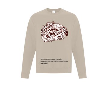 Mémiyelhtel branded Crew neck sweater - Sand Color
