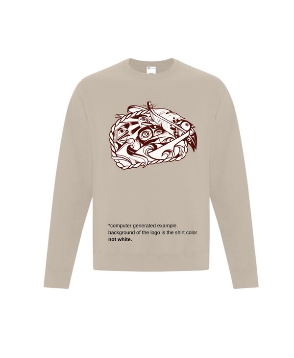 Mémiyelhtel branded Crew neck sweater - Sand Color
