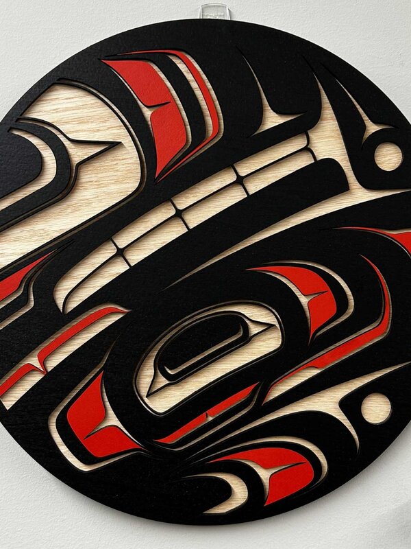 12" Wooden Plaque - Killer Whale by Raven Wolden