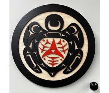 12" Wood Plaque - Turtle by Raven Wolden