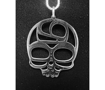 Stainless Pendant - Skull by Patricia Mather