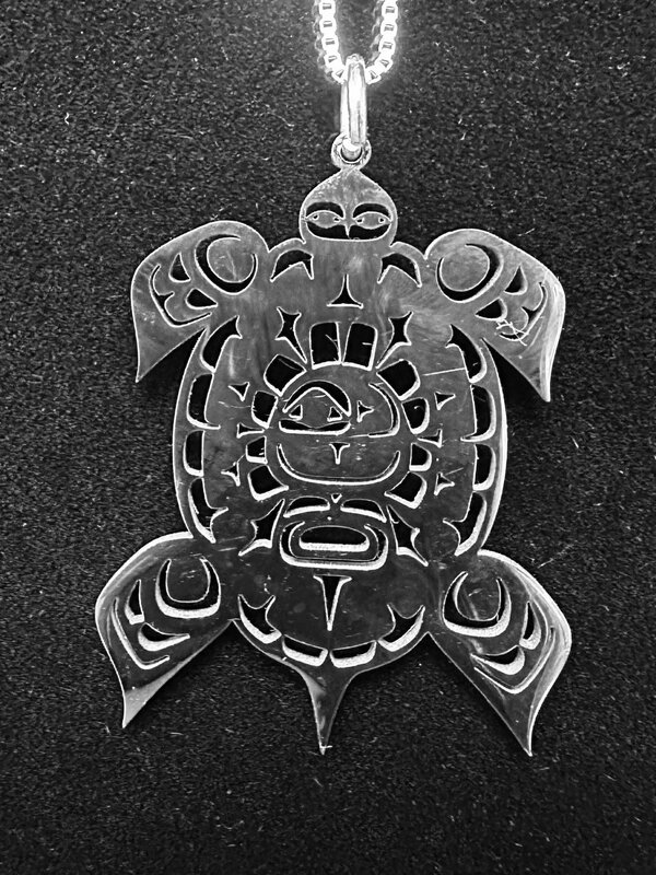 Stainless Pendant - Turtle by Andromeda Reece