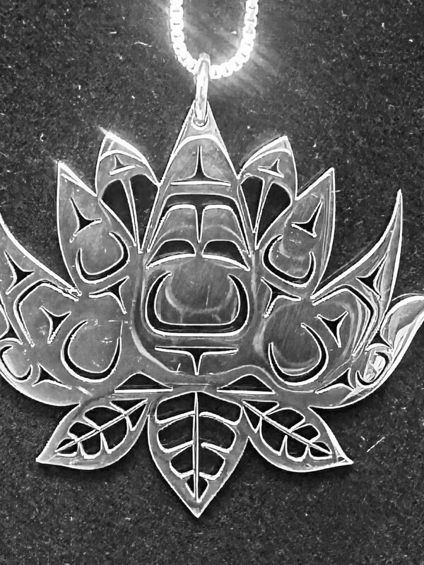Stainless Pendant - Lotus by Andromeda Reece