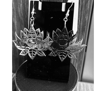 Stainless Earrings - Lotus Flower by Andromeda Reece