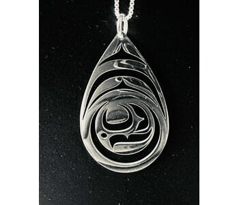 Stainless Pendant - Tear Drop by Shelly Samuels