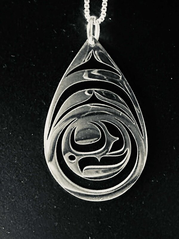 Stainless Pendant - Tear Drop by Shelly Samuels