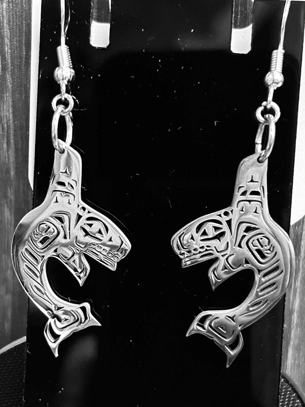 Stainless Earrings -Orca by Andromeda Reece