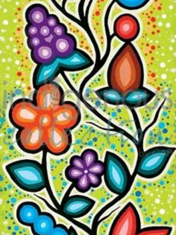 Bookmark Indigenous Floral by Dawn Chartrand