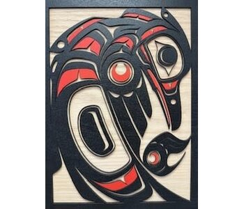 12" Wood Wall Plaque - Heron by Raven Wolden