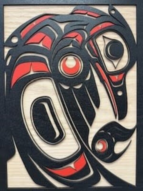 12" Wood Wall Plaque - Heron by Raven Wolden