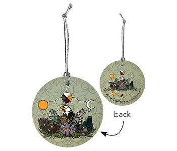 Ceramic Ornament - The Seven Teachings by Justine Proulx