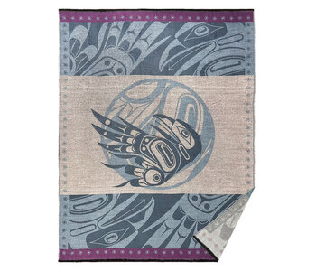 Woven Blanket - Raven Moon by Allan Weir