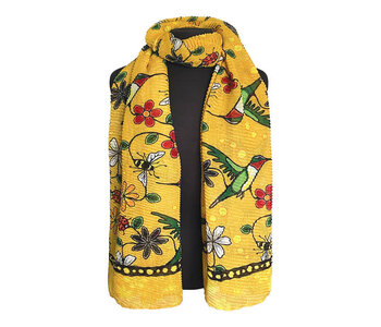 Eco Scarf - Hummingbird (Nenookaasi) by Storm Angeconeb