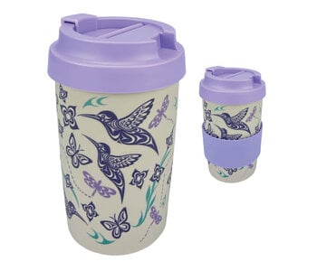 Eco Travel Mug (15oz) - Hummingbird by Simone Diamond