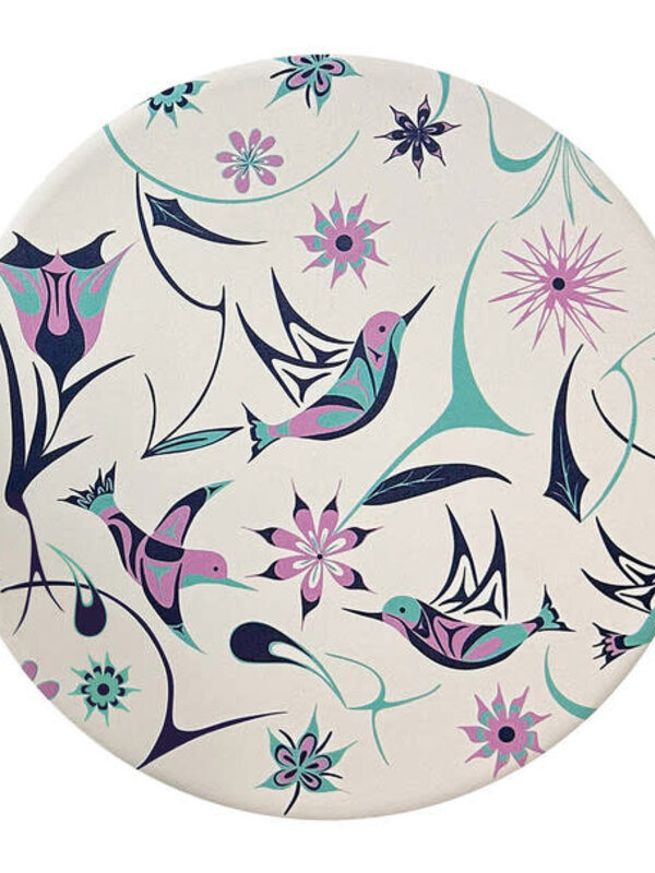 Ceramic Trivet - Hummingbirds by Nicole La Rock