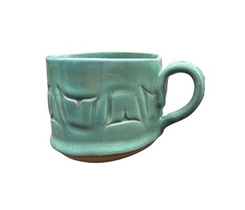 Pottery Mug by Cynthia Robinson - Large Green