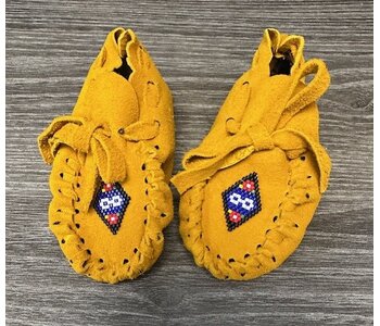 Hand Made New Baby Moccasin with Diamond-beading by Dena Leon