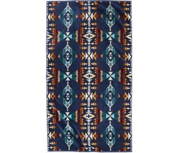 Oversized 40"x70" Jacquard Spa Towel- Diamond Peak Navy by Pendleton