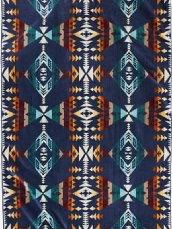 Oversized 40"x70" Jacquard Spa Towel- Diamond Peak Navy by Pendleton