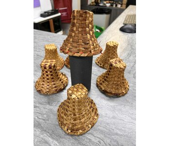 Hand Woven Decorative Small Cedar Hat by Lee Provost