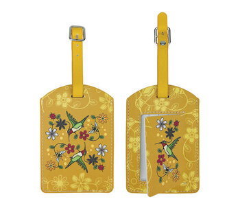 Luggage Tag - Hummingbird (Nenookaasi) by Storm Angeconeb