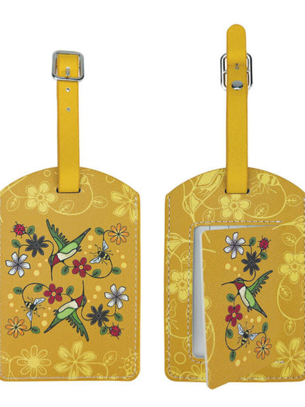 Luggage Tag - Hummingbird (Nenookaasi) by Storm Angeconeb
