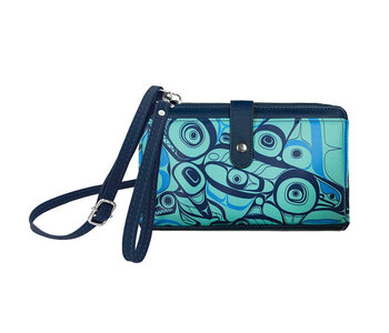 Smartphone Crossbody Bag - Orca Song by Morgan Asoyuf