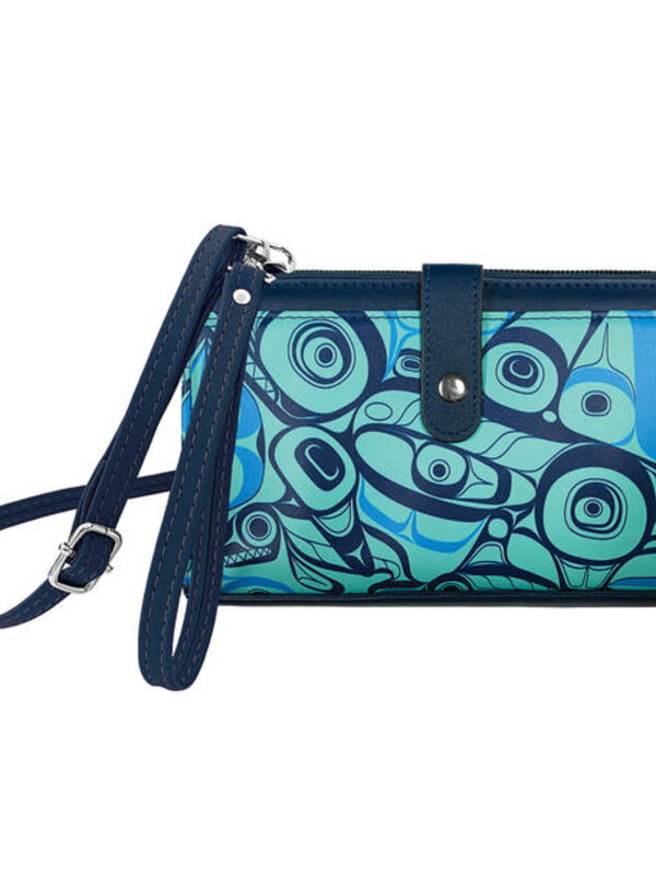 Smartphone Crossbody Bag - Orca Song by Morgan Asoyuf