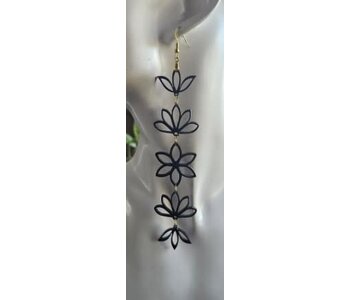 Acrylic Florals earring by Stacey Smith