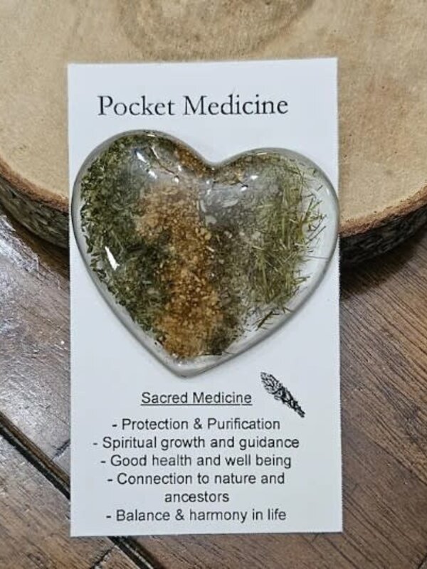 Sacred Medicine Pocket Heart by Stacey Smith