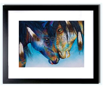 Poster Matted and Framed with Glass - Kindred Spirits by Micqaela Jones