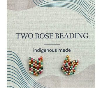 Small Beaded Stud Earrings by Jenn Carman