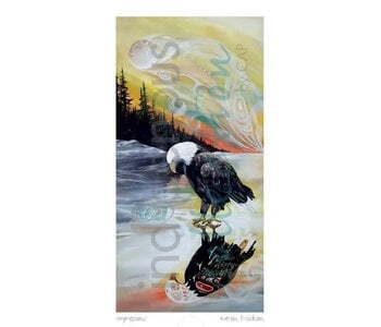 Framed and Matted art card Impressions by Karen Erickson