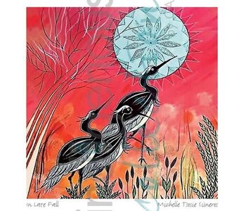 Framed and Matted art card In Late Fall by Michelle Tsosie Sisneros