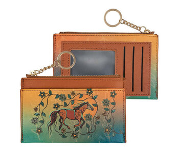 Zippered Card Wallet - Horse (Bebezhigooganzhii)