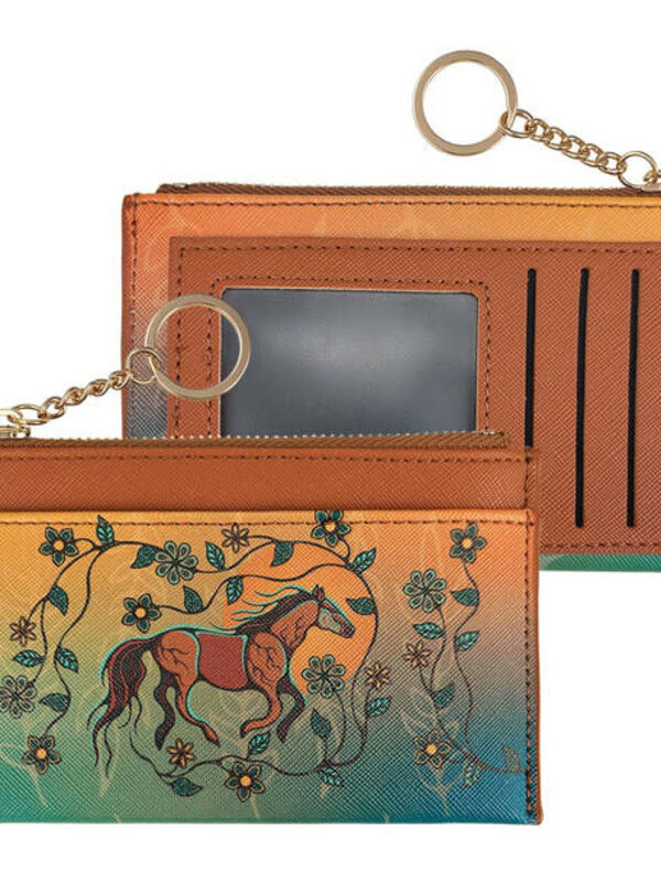 Zippered Card Wallet - Horse (Bebezhigooganzhii)