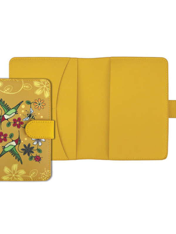 Passport Holder - Hummingbird (Nenookaasi) by Storm Angeconeb