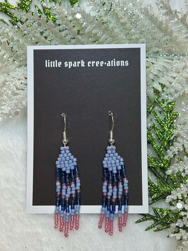 Mini beaded earrings by Little Spark Cree-ations