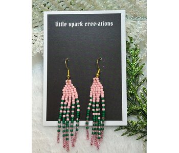 Mini beaded earrings by Little Spark Cree-ations