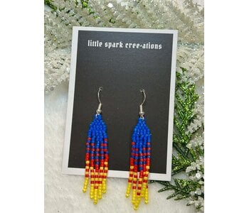 Mini beaded earrings by Little Spark Cree-ations